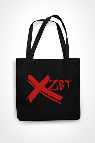 Bold red XZBT Tote Bag