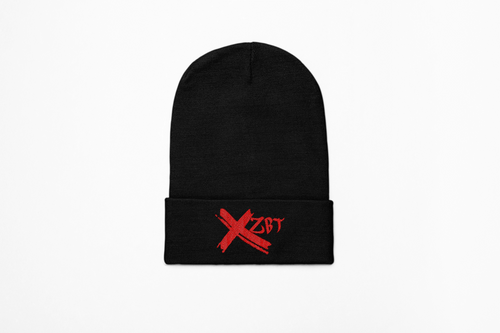 Bold Red XZBT logo Beanie